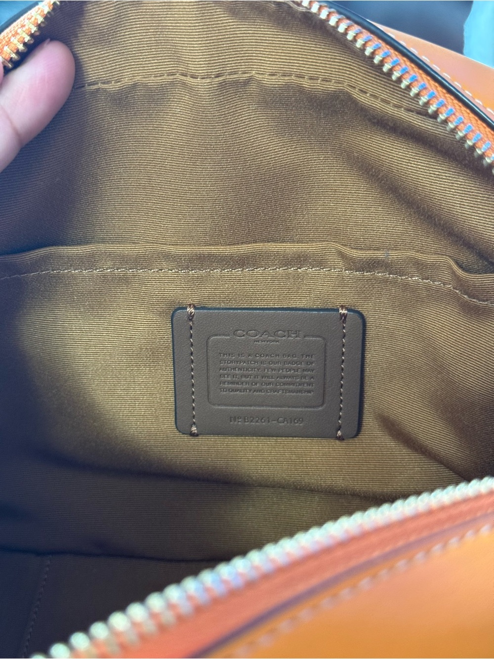 Coach Orange Signature Camera Crossbody - Picture 10 of 16